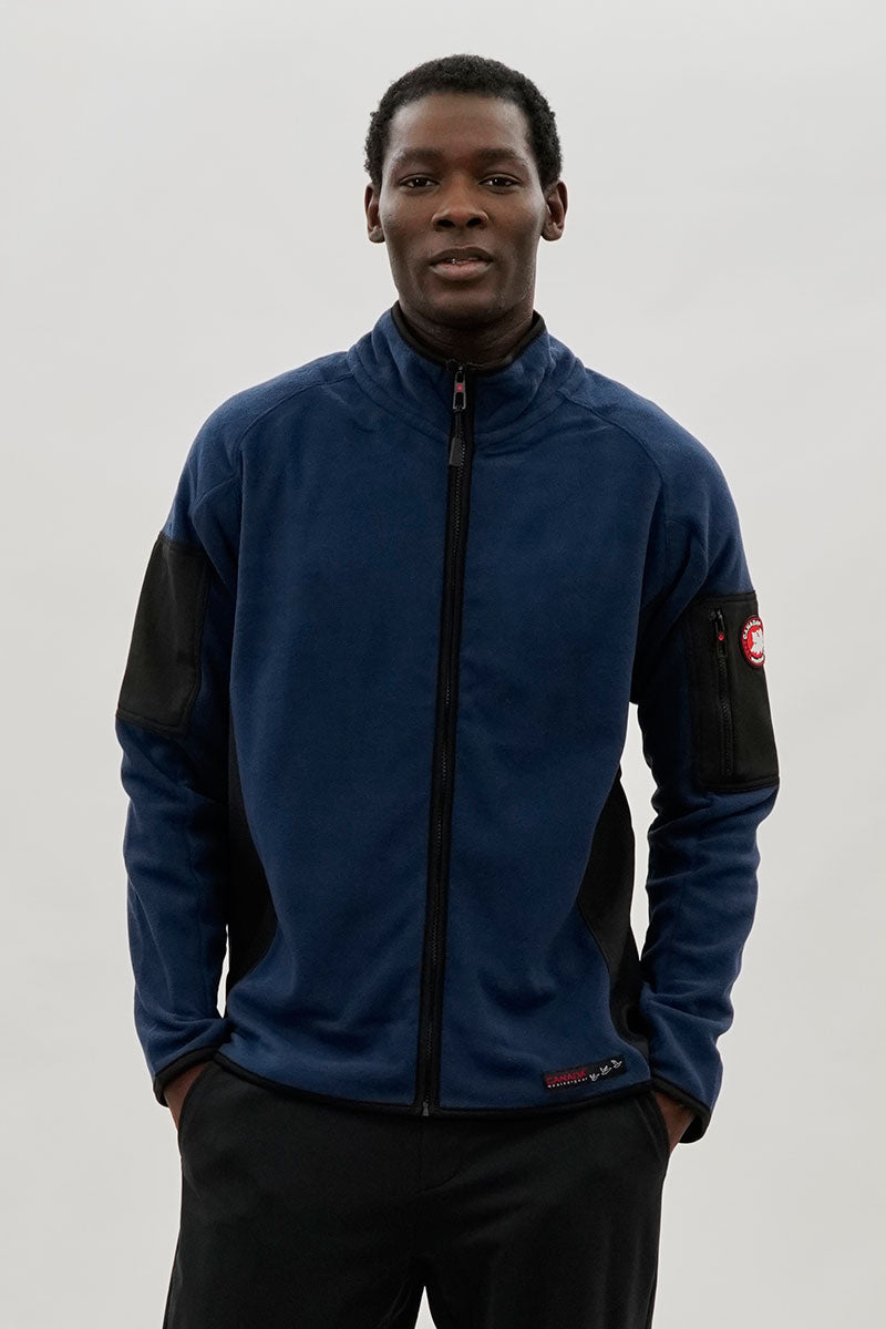 Canada Weather Gear Zip Up Utility Pocket Lightweight Jacket Navy