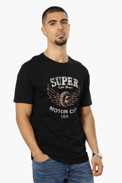Super Triple Goose Motor City Print Tee - Black - Mens Tees & Tank Tops - International Clothiers
