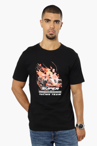 Super Triple Goose Racing Team Print Tee - Black - Mens Tees & Tank Tops - International Clothiers