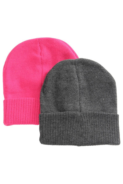 Canada Weather Gear 2 Pack Beanie Hat - Pink - Mens Hats - International Clothiers