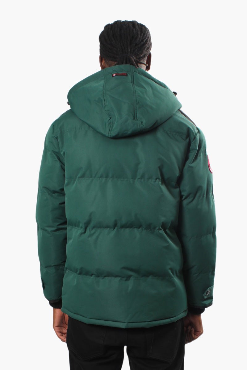 Canada Weather Gear Zip Pocket Puffer Parka Jacket - Green - Mens Parka Jackets - International Clothiers