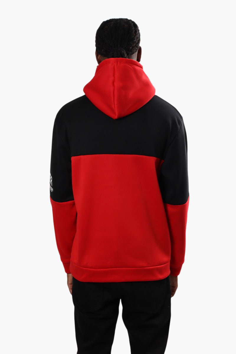 Super Triple Goose Colour Block Drawstring Hoodie - Red - Mens Hoodies & Sweatshirts - International Clothiers