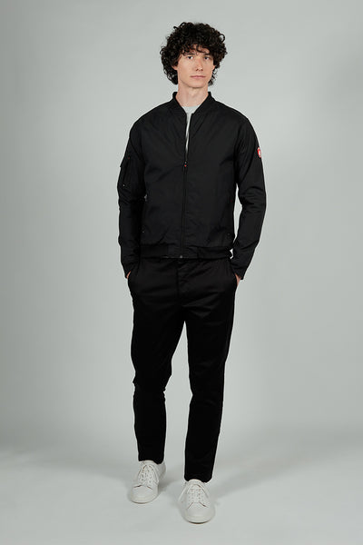 Canada Weather Gear Basic Zip Up Bomber Lightweight Jacket - Black