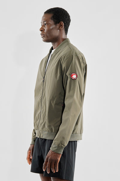 Canada Weather Gear Basic Zip Up Bomber Lightweight Jacket - Olive