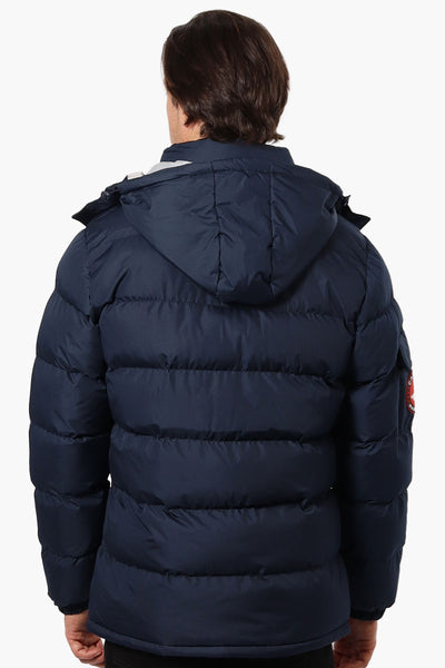 Canada Weather Gear Zip Pocket Bubble Bomber Jacket - Navy - Mens Bomber Jackets - International Clothiers