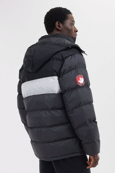 Canada Weather Gear Colour Block Bomber Jacket - Black - Mens Bomber Jackets - International Clothiers