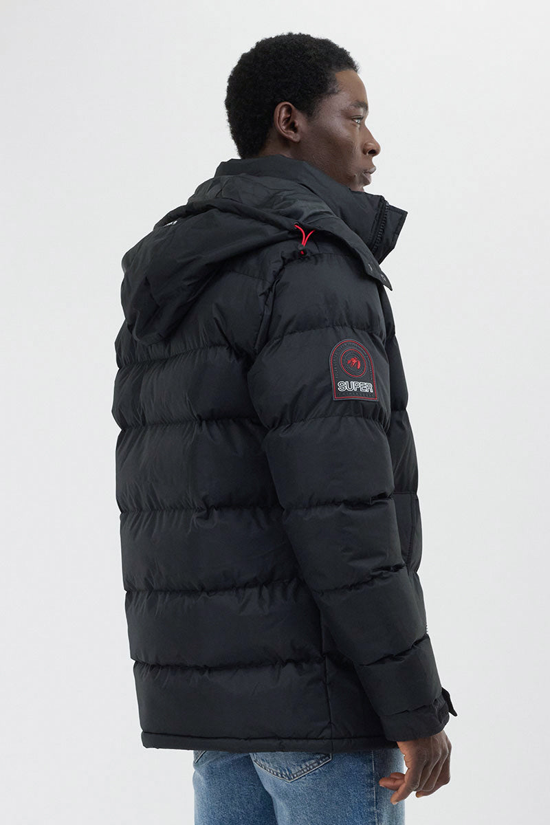 Super Triple Goose Thermal-Foil Lining Bomber Jacket - Black - Mens Bomber Jackets - International Clothiers