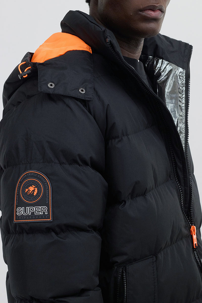Super Triple Goose Thermal-Foil Lining Bomber Jacket - Orange - Mens Bomber Jackets - International Clothiers
