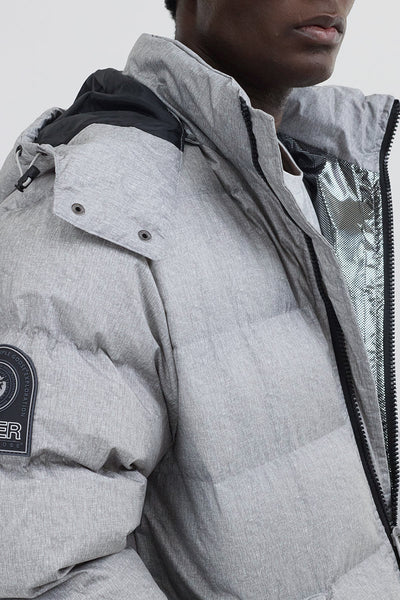 Super Triple Goose Thermal-Foil Lining Bomber Jacket - Grey - Mens Bomber Jackets - International Clothiers