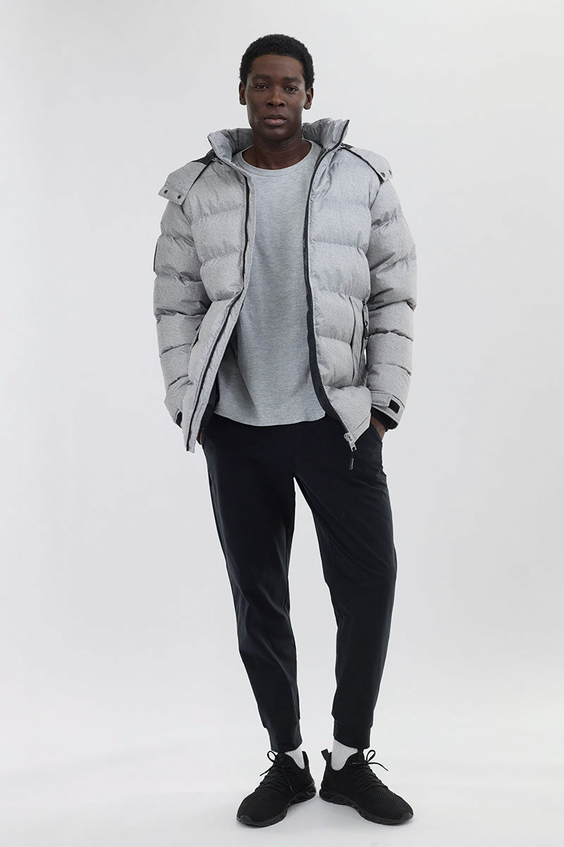 Super Triple Goose Thermal-Foil Lining Bomber Jacket - Grey - Mens Bomber Jackets - International Clothiers