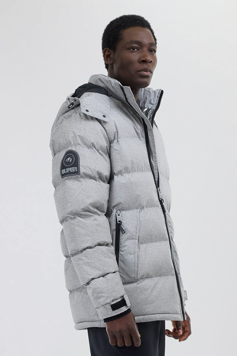 Super Triple Goose Thermal-Foil Lining Bomber Jacket - Grey - Mens Bomber Jackets - International Clothiers