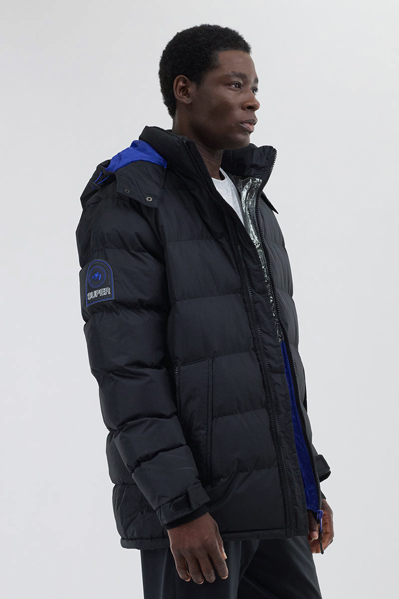 Super Triple Goose Thermal-Foil Lining Bomber Jacket - Blue - Mens Bomber Jackets - International Clothiers