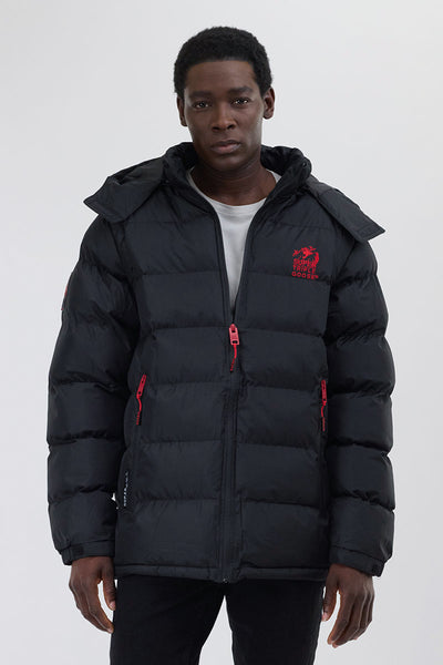 Super Triple Goose Zip Off Sleeve Bomber Jacket - Black - Mens Bomber Jackets - International Clothiers