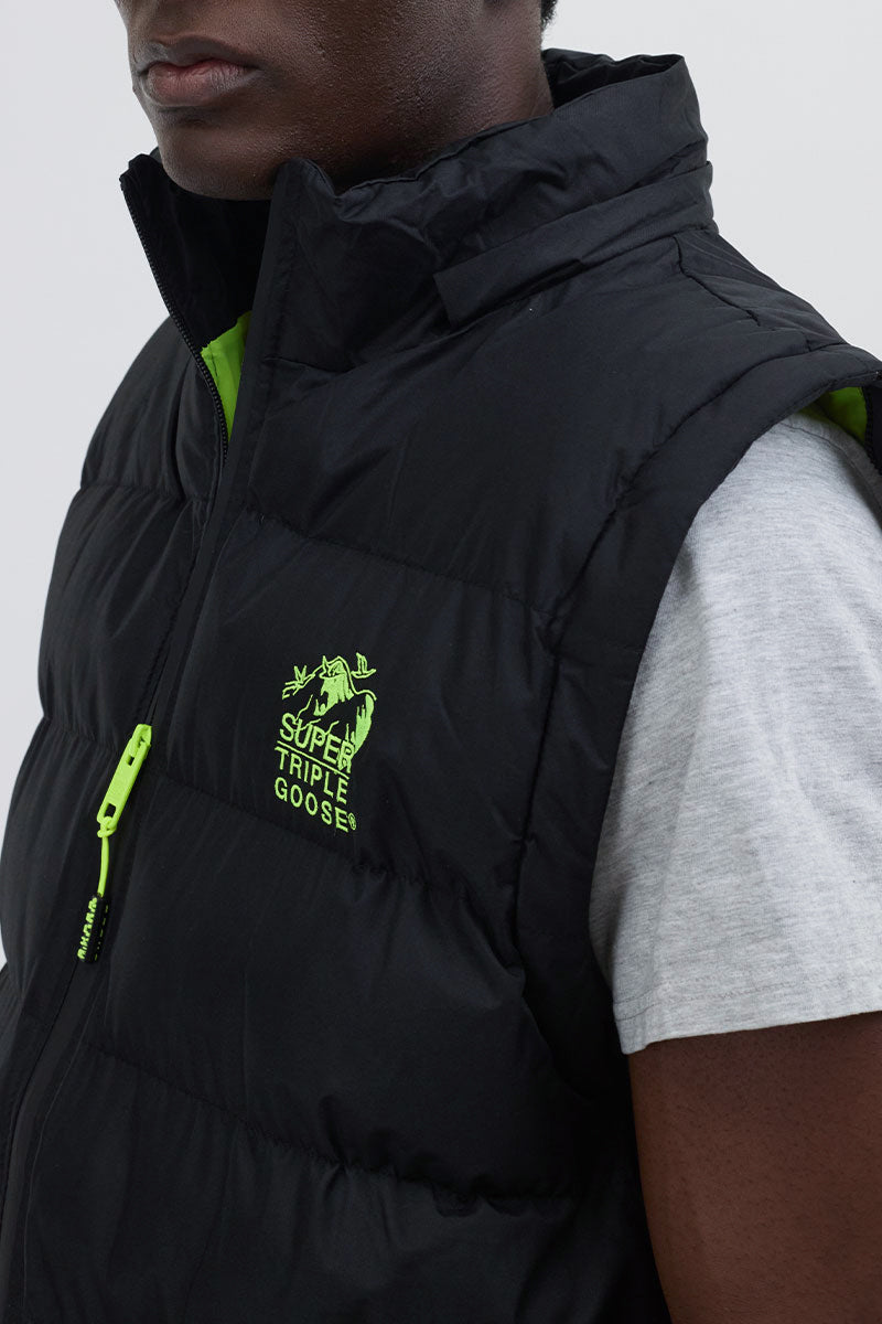 Super Triple Goose Zip Off Sleeve Bomber Jacket - Green - Mens Bomber Jackets - International Clothiers