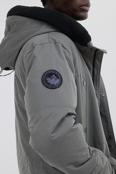 Canada Weather Gear Sherpa Lined Hood Parka Jacket - Grey - Mens Parka Jackets - International Clothiers