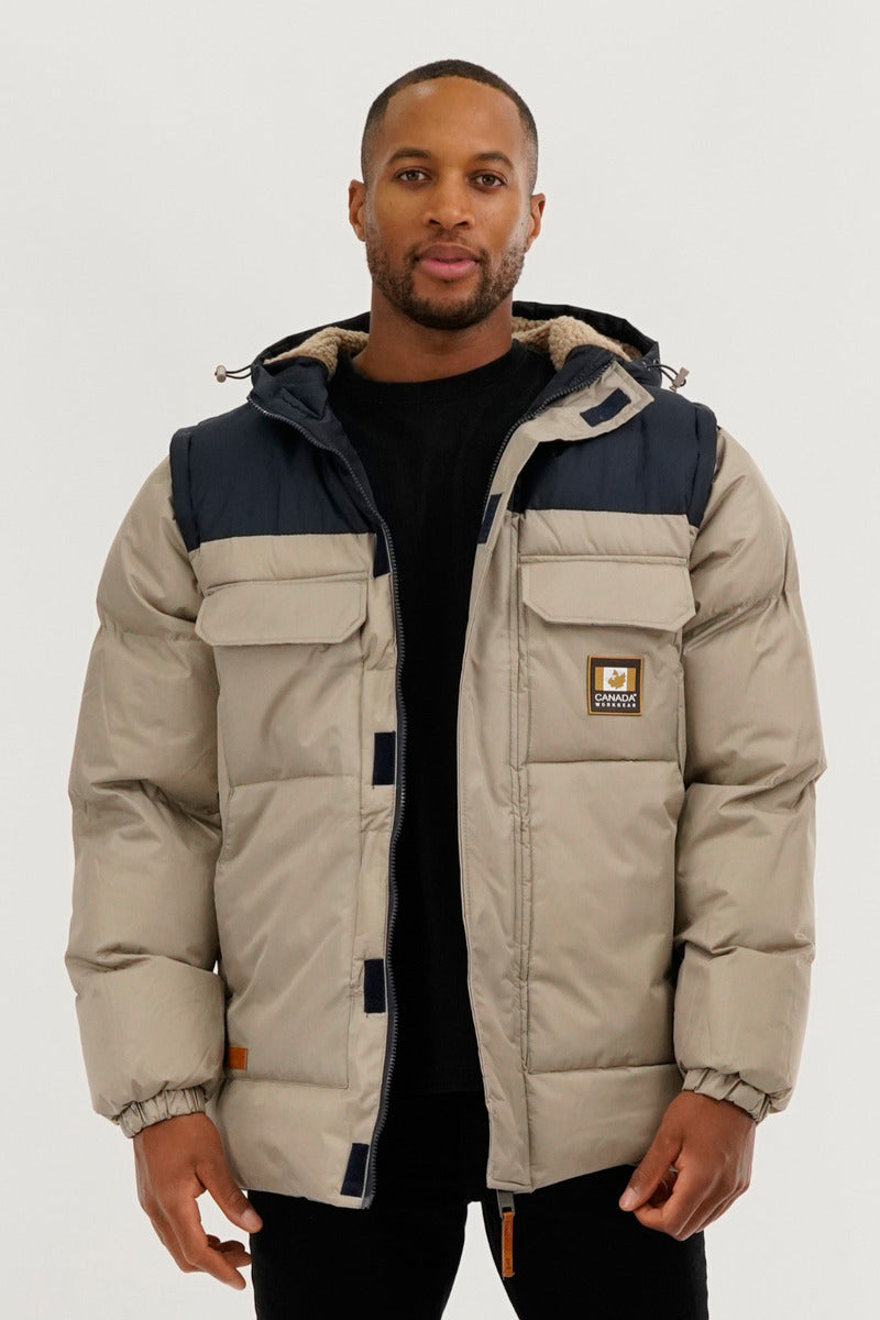 Parka à manches amovibles Canada Work Gear - Beige