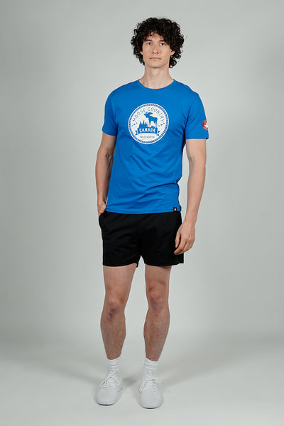 Canada Weather Gear Moose Country Print Tee - Blue