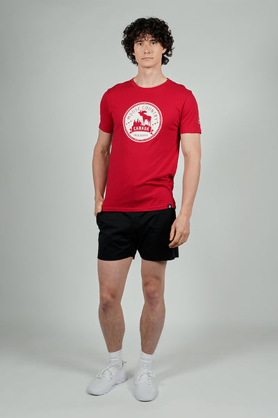 Canada Weather Gear Moose Country Print Tee - Red