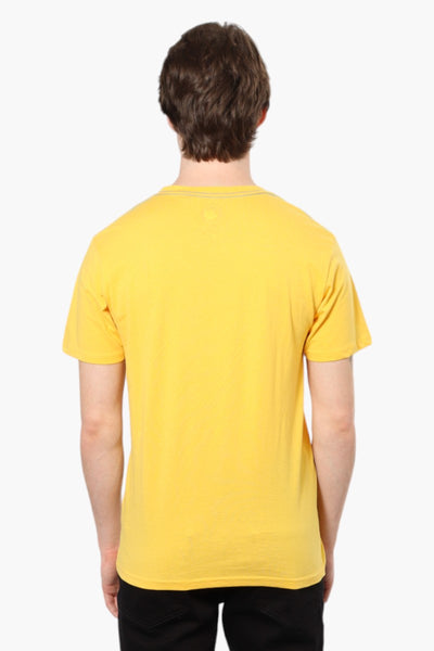 Canada Weather Gear Printed Short Sleeve Tee - Yellow - Mens Tees & Tank Tops - International Clothiers