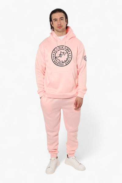 Canada Weather Gear Solid Centre Logo Hoodie - Pink - Mens Hoodies & Sweatshirts - International Clothiers