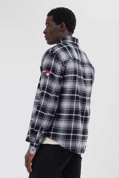 Chemise décontractée boutonnée en flanelle Canada Weather Gear - Gris