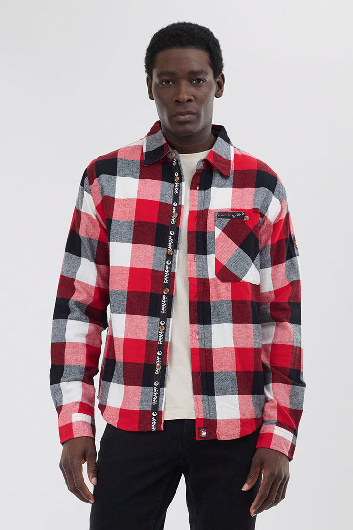 シャツ LIBERAIDERS LR PLAID SHIRT RED 682-3956-60-F_64e0b8f5-743a-