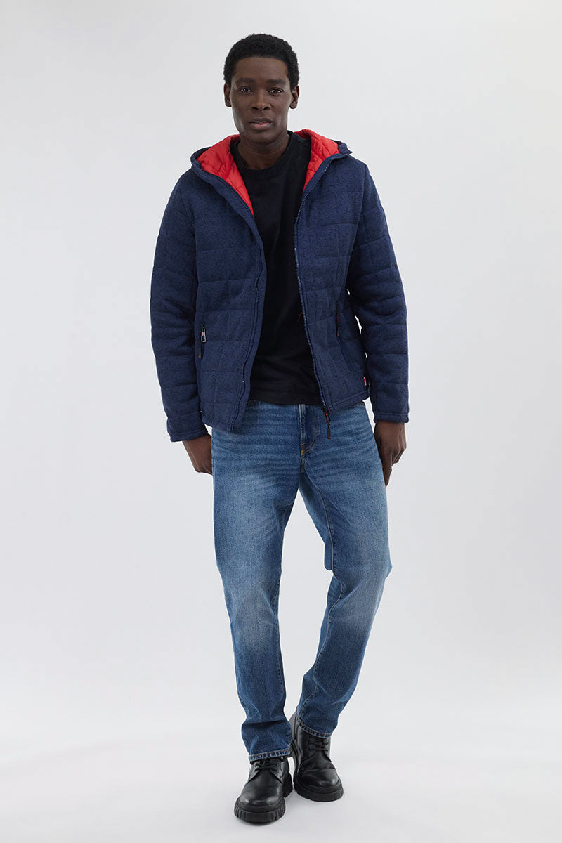 Canada Weather Gear Zip Up Hooded Lightweight Jacket - Navy - Mens Lightweight Jackets - International Clothiers