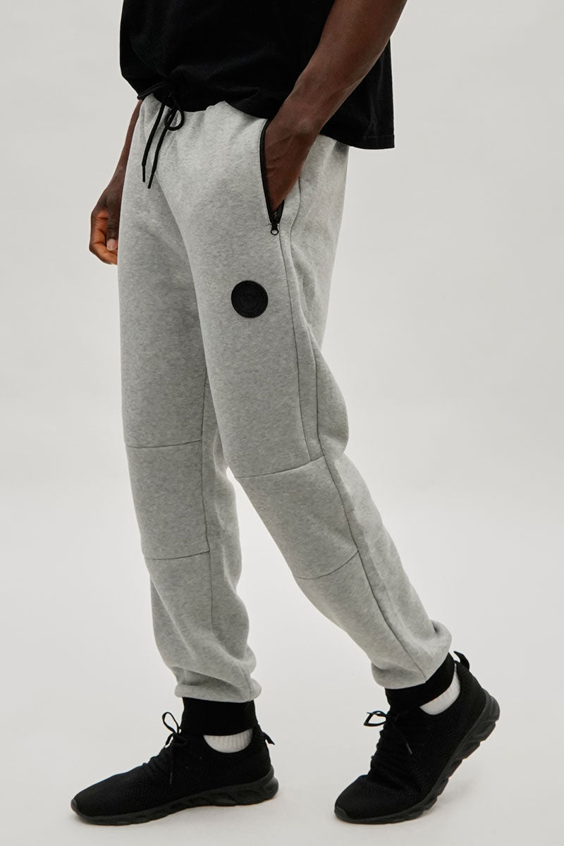 Super Triple Goose Basic Zipper Pocket Joggers - Grey - Mens Joggers & Sweatpants - International Clothiers