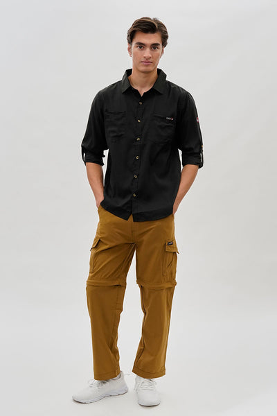 Canada Weather Gear Utility Ripstop Casual Shirt - Black - Mens Casual Shirts - International Clothiers