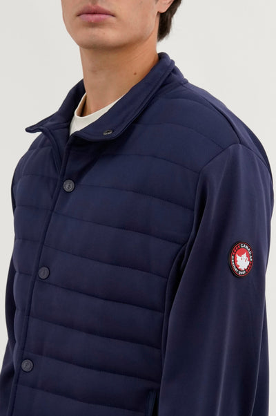 Canada Weather Gear Quilted Snap Button Lightweight Jacket - Navy - Mens Lightweight Jackets - International Clothiers