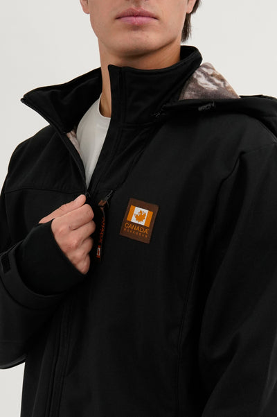 Canada Work Gear Wood Camo Lined Lightweight Jacket - Black - Mens Lightweight Jackets - International Clothiers