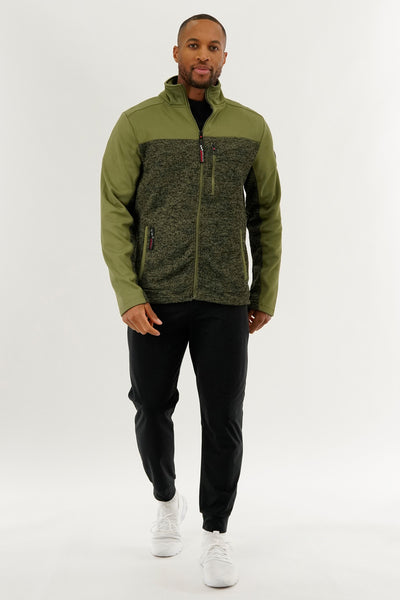 Canada Weather Gear Fleece Lightweight Jacket - Green - Mens Lightweight Jackets - International Clothiers