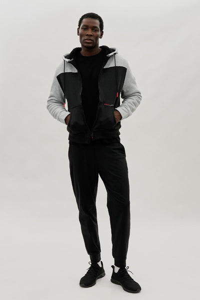 Canada Weather Gear Colour Block Sherpa Lined Lightweight Jacket - Grey - Mens Lightweight Jackets - International Clothiers