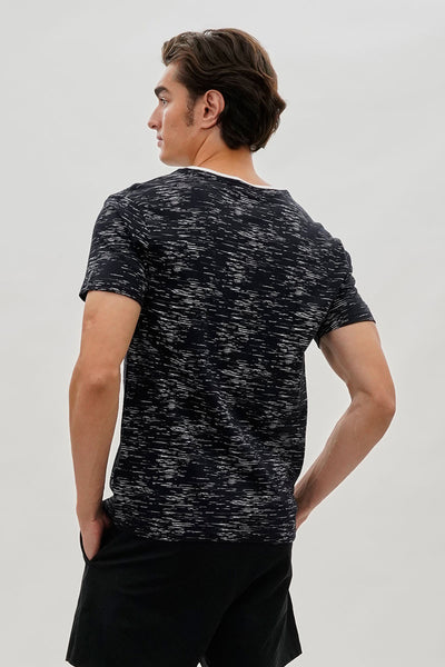 Canada Weather Gear Vintage Short Sleeve Henley Tee - Navy - Mens Tees & Tank Tops - International Clothiers