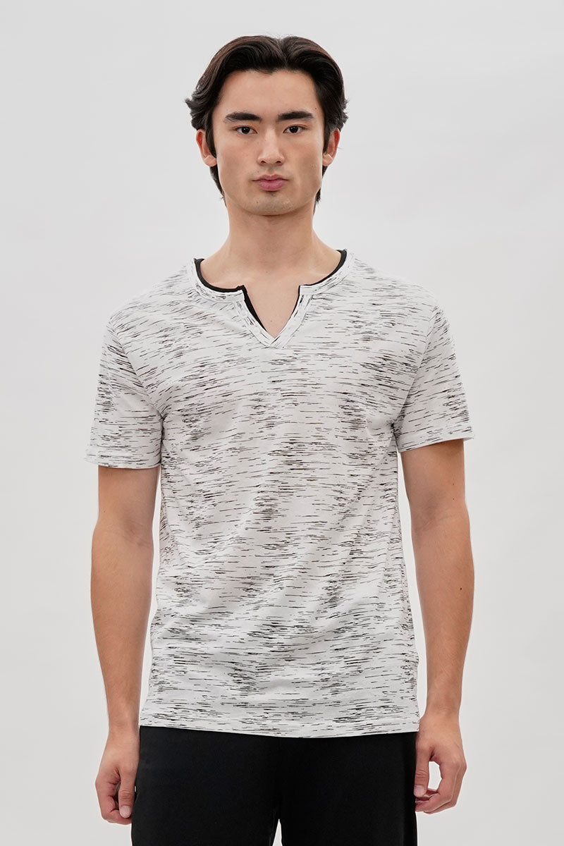 Canada Weather Gear Vintage Short Sleeve Henley Tee