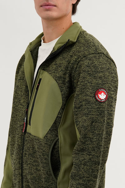 Canada Weather Gear Fleece Lightweight Jacket - Olive - Mens Lightweight Jackets - International Clothiers