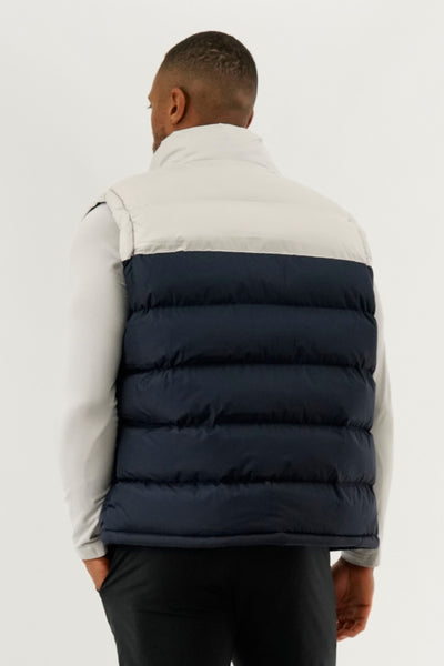Canada Weather Gear Colour Block Puffer Vest - Navy - Mens Vests - International Clothiers