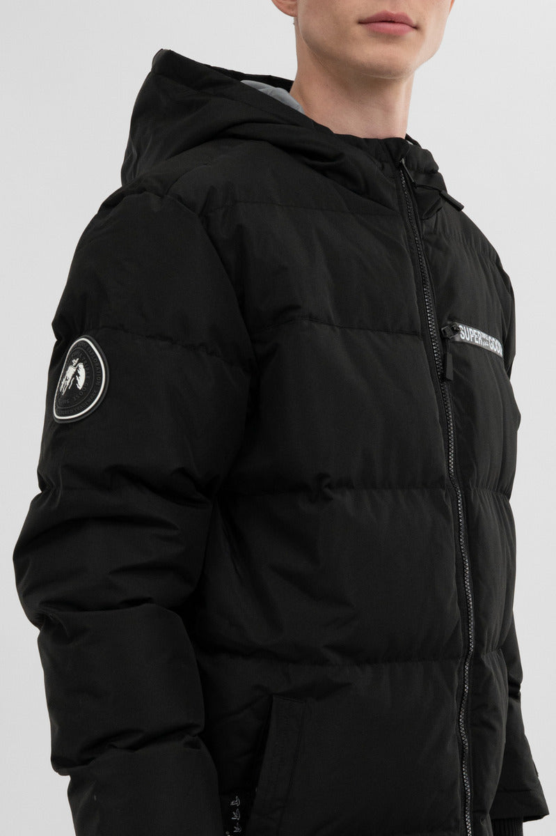 Super Triple Goose Colour Block Bomber Jacket - Black - Mens Bomber Jackets - International Clothiers