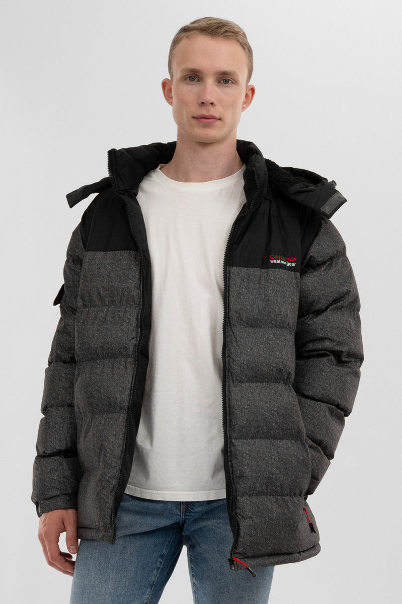 Canada Weather Gear Removable Sleeve Bomber Jacket