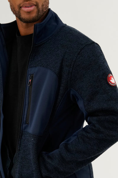 Canada Weather Gear Fleece Lightweight Jacket - Navy - Mens Lightweight Jackets - International Clothiers