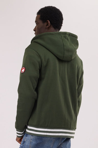 Canada Weather Gear Fleece Lined Zip Up Hoodie - Olive - Mens Hoodies & Sweatshirts - International Clothiers
