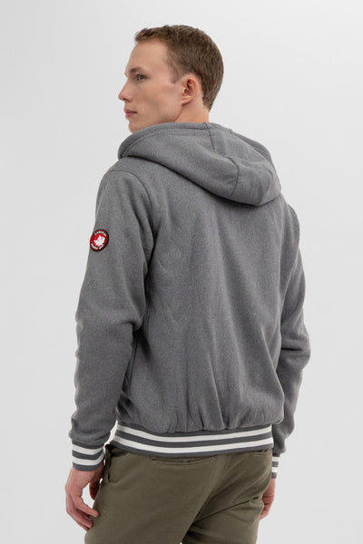 Canada Weather Gear Fleece Lined Zip Up Hoodie - Grey - Mens Hoodies & Sweatshirts - International Clothiers