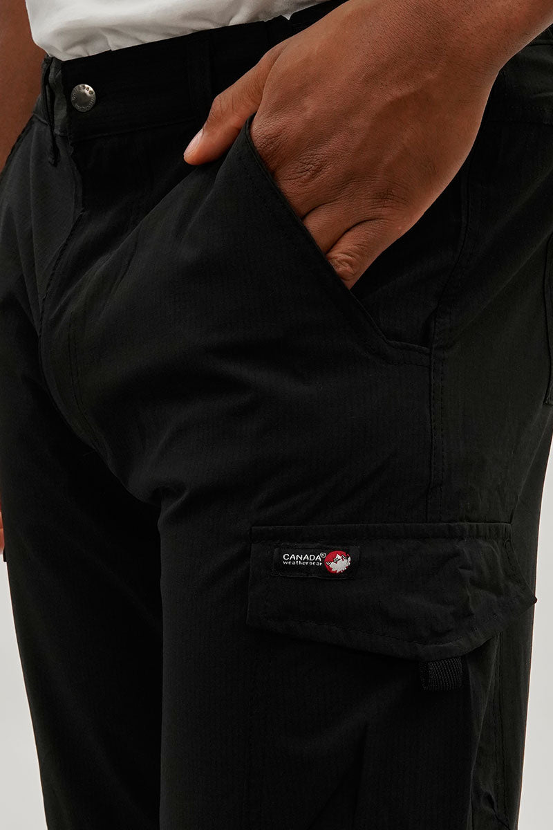 Canada Weather Gear Convertible Utility Cargo Pants - Black - Mens Pants - International Clothiers