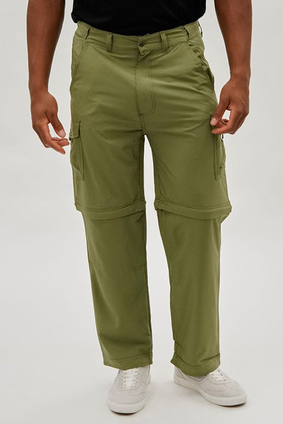 Canada Weather Gear Convertible Utility Cargo Pants - Olive - Mens Pants - International Clothiers