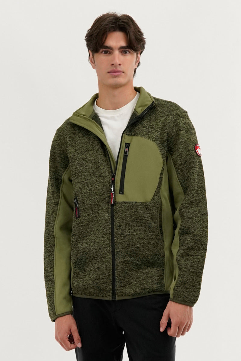 Fleece Lightweight Jacket - Olive