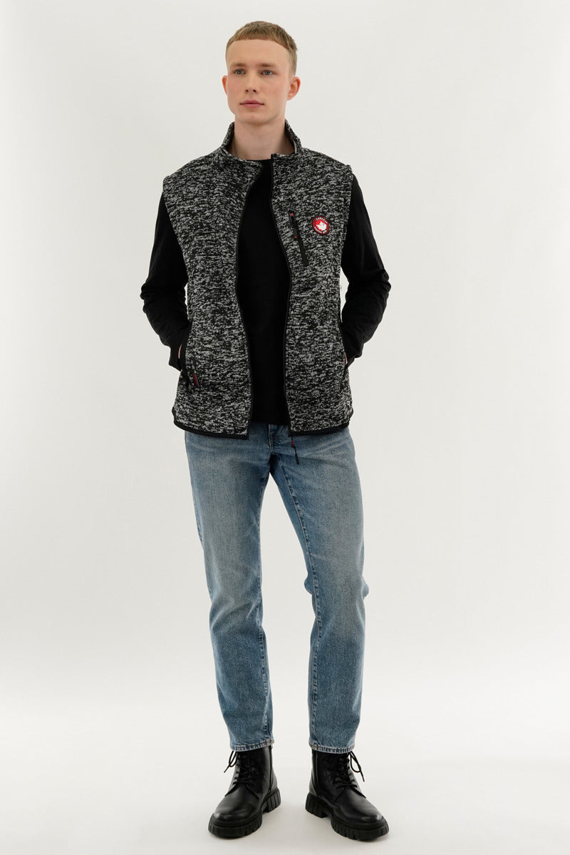 Canada Weather Gear Fleece Vest - Black - Mens Vests - International Clothiers
