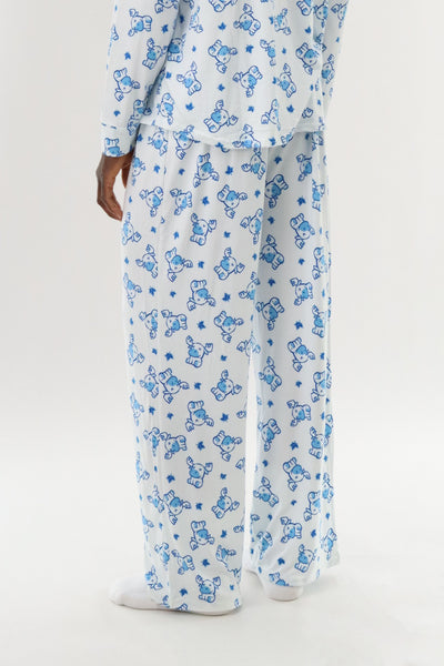 Canada Weather Gear Long Printed Holiday Pajama Pants - White - Mens Pajamas - International Clothiers