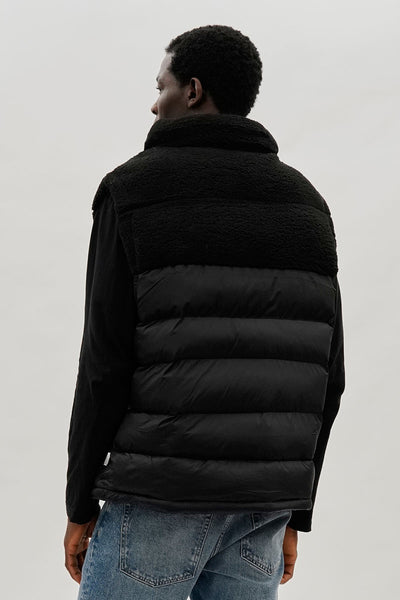 Canada Weather Gear Sherpa Puffer Vest - Black - Mens Vests - International Clothiers