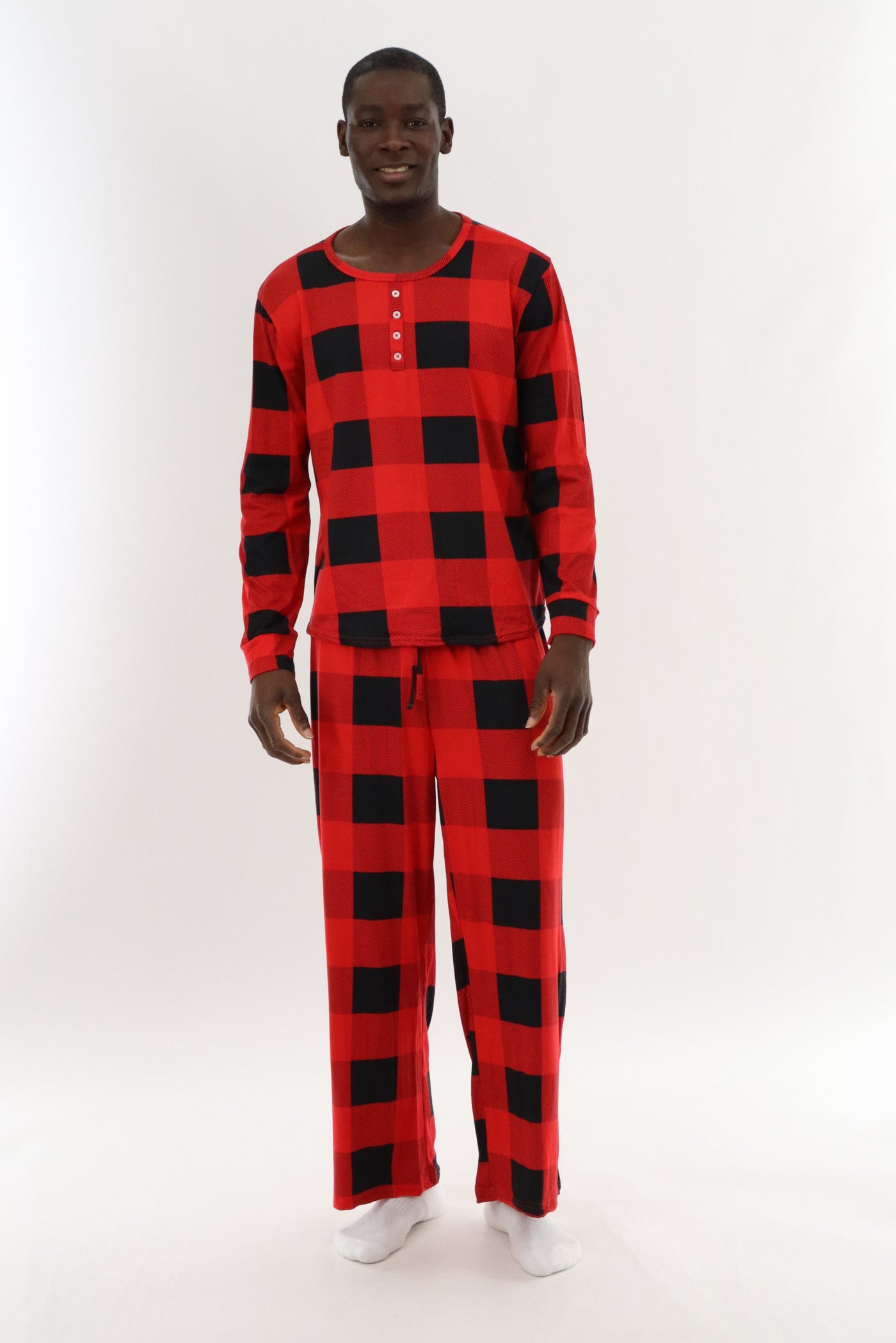 Canada Weather Gear Long Printed Pajama Pants - Red - Mens Pajamas - International Clothiers