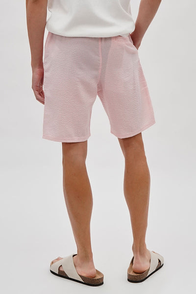 Canada Weather Gear Vintage Textured Tie Waist Shorts - Pink - Mens Shorts & Capris - International Clothiers